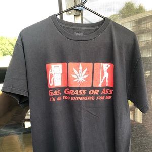 Gas Grass or A** Spencer Gifts T-Shirt